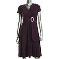 R&M Richards Womens Matte Jersey Knee-Length Cocktail And Party Dress