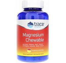 Trace Minerals Research, Magnesium Chewable Raspberry Lemon, 120 Chewable Wafers