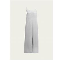 Loulou Studio Makeen Poplin Midi Dress, White, Women's, Small, Casual & Work Dresses Day Dresses Sundresses