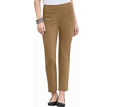 Blair Women's Slimsation® Ankle Pants - Brown - 8 - Misses