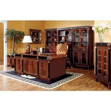 Charlton Home® Agbogla Executive Desk Wood In Brown | 31 H X 76.8 W X 39.4 D In | Wayfair 6C362a2956a9664e6969d6f0d9a607ff