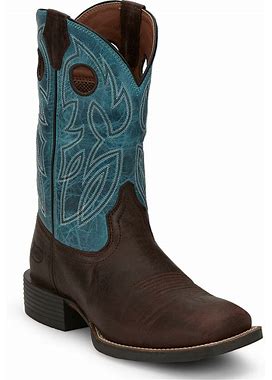 Justin Men's 11" Bowline Western Boots - Broad Square Toe