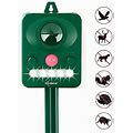 ZOVENCHI Ultrasonic Animal Repeller, Solar Powered Repeller, Activated With Motion, Ultrasonic And Flashing LED Lights Outdoor Waterproof Repeller For Dogs, Cats, Foxes, Mice, Birds, Skunks, Etc.