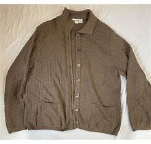 Appleseed's Cardigan Sweater Soft Brown Button Up Medium