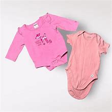 Carhartt One Pieces | Carhartt Onesie Bundle Long & Short Sleeve Baby Girl Clothes 3 Months | Color: Pink | Size: 0-3Mb