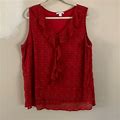 Dress Barn Tops | Tank Top | Color: Red | Size: 2X
