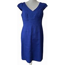 Adrianna Papell Dresses | Adrienna Papell Sheath Dress Womens Size 10 Petite Royal Blue | Color: Blue | Size: 10P