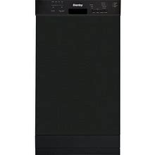 Danby 18 in. Built-In Dishwasher With Front Controls, Black