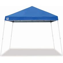 Z-Shade 10 X 10 Foot Angled Leg Instant Shade Outdoor Canopy Tent Portable Shelter With Durable Steel Frame And Carrying Bag, Blue