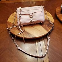Rebecca Minkoff Mini Mac Chain Strap Crossbody Bag Light Pink / Gold