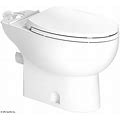 Saniflo 087 Toilet Bowl Elongated, W/Seat, White