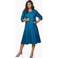 Roaman's Women's Plus Size Fit-And-Flare Jacket Dress