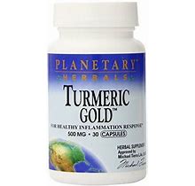 Planetary Herbals Turmeric Gold 500 Mg, 30 Capsules