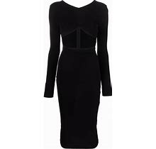 Dsquared2 - Cut-Out Detail Dress - Women - Viscose - S - Black