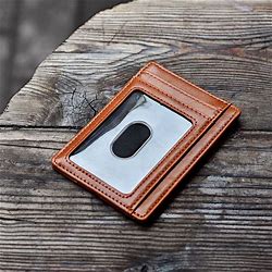 Unisex PU Leather Slim Wallet Credit Card Holder RFID Blocking Pocket ID Money Men Women