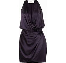 Michelle Mason - Halter Mini Dress - Women - Silk - 4 - Purple