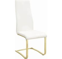 Coaster White And Gold Dining Chair Set Of 4