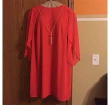 Msk Dresses | Msk Sheath Dress | Color: Orange | Size: 14W