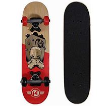 Kryptonics Locker Board 22 Inch Complete Skateboard Pinhead Red, 22' X 5.75'