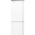 SMEG Portofino 27.7" Bottom Freezer Refrigerator 16.26 Cu. Ft, Stainless Steel In White | 76.9 H X 27.7 W X 29.5 D In | Wayfair