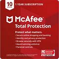 Mcafee Total Protection | 10 Device | Antivirus Internet Security Software | VPN, Password Manager, Dark Web Monitoring & Parental Controls | 1 Year