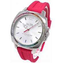 [Japan Used Watch] Coach Watch Women Big Face Analog Included White Day