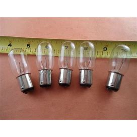 5 Clear Light Bulbs For Singer/Other Home Sewing Machine 15W/110 V Push In Type