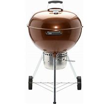 Weber Charcoal Grill Original Kettle Premium Copper Built In Thermometer 22 Inch
