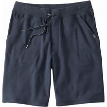 L.L.Bean | Men's Comfort Camp Knit Shorts, 9" Carbon Navy Small, Cotton Blend