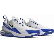 Nike Air Max 270 Golf Shoes White Racer Blue Men's Size 8 Ck6483-106