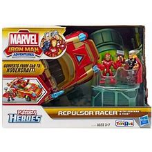 Marvel Playskool Heroes Iron Man Adventures Repulsor Racer Exclusive Action Figure Set