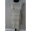 4 Love & Liberty Johnny Was Embroidered Beige Silk Dress Sz S Gorgeous