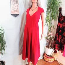 Dilanni Dresses | New Dilanni Retro Red Midi Cocktail Party Dress | Color: Red | Size: 3X