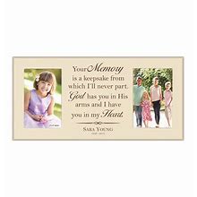 Personalized Memorial Frame, In Loving Memory, Remembrance Frame, "Your Memory Is A Keepsake From Which I'll Never Part, God Has You In His"