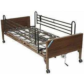 Delta Ultra Light Semi Electric Hospital Bed With Full Rails