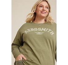Maurices Plus Size Women's Aerosmith Sweatshirt Green Size 2X
