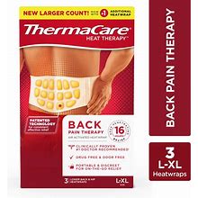 Thermacare Back Heat Wrap - L/XL, 3 Ct