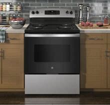 GE Appliances 30" 5 Cu. Ft. Freestanding Electric, Stainless Steel, Size 47.0 H X 30.0 W X 28.75 D In | Wayfair JB256RTSS | GEAP2271