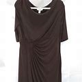 Dress Barn Dresses | Dress Barn: Brown Dress With 3/4 Sleeves | Color: Brown | Size: 16