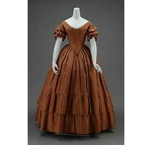 Victorian 1860S Dress Civilww War Dress Dickens Dress Ball Gown
