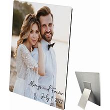 Custom HD Metal Single Print From Photo Or Art - Add A Template, Photographs, Borders, And Text (Classic Single Portrait, 5X7)