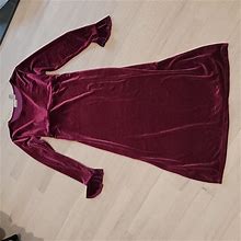 Cherokee Dresses | Girl's Velvet Dress | Color: Purple/Red | Size: Xlg