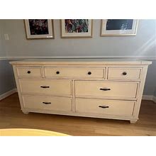 Ethan Allen Tango Double Dresser 7 Drawers Cotton Finish Great Used Condition