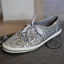 Kate Spade Shoes | Kate Spade Sparkly Silver Keds | Color: Silver | Size: 7