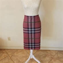 New York Clothing Co Skirts | Nycc, New York Clothing Co. Multi Color Plaid Stretch Pencil Skirt Size M | Color: Brown/Green | Size: M