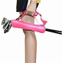 Golf Sunday Golf Bag | Pink Lightweight Travel Carry Golf Bag With Cushioned Shoulder Strap For Driving Range Practice Easy Transport - Good For Begin