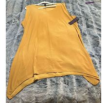Yellow Mustard Dress/ Blouse Plus Size 3X Ashley Blue