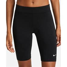 Nike Women's Sportswear Essential Bike Shorts -Black/White- Small NWT