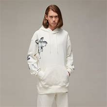Adidas Y-3 Graphic French Terry Hoodie White XS - Mens Originals Hoodies & Sweatshirts
