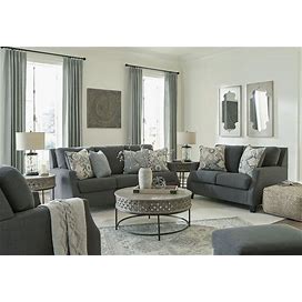 Ashley Bayonne Charcoal Living Room Set, Gray Contemporary And Modern Sets From Coleman Furniture
